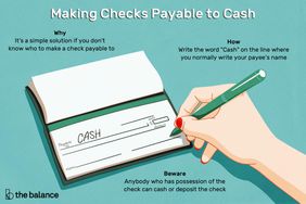 making checks payable to cash. it's a simple solution if you don't know who to make a check payable to, write the word "cash" on the line where you normally write your payee's name, anybody who has possession of the check can cash or deposit the check
