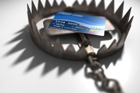 credit-card is bait in a steel jaw trap