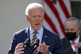 President Biden Delivers Remarks On American Rescue Plan From White House Rose Garden
