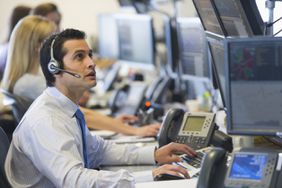 traders at a trading desk