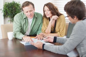 Couple meeting with financial advisor