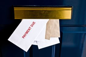 Payment due slip and other mail in mail slot