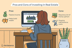 Illustration of the pros and cons of investing in real estate