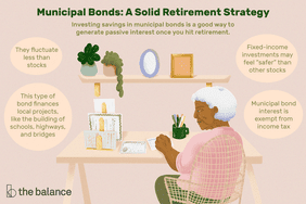 Municipal bonds may be a solid retirement strategy. Municipal bond interest is exempt from income tax. They fluctuate less than stocks. This type of bond finances local projects, like the building of schools, highways, and bridges. Fixed-income investments may feel “safer” than other stocks.